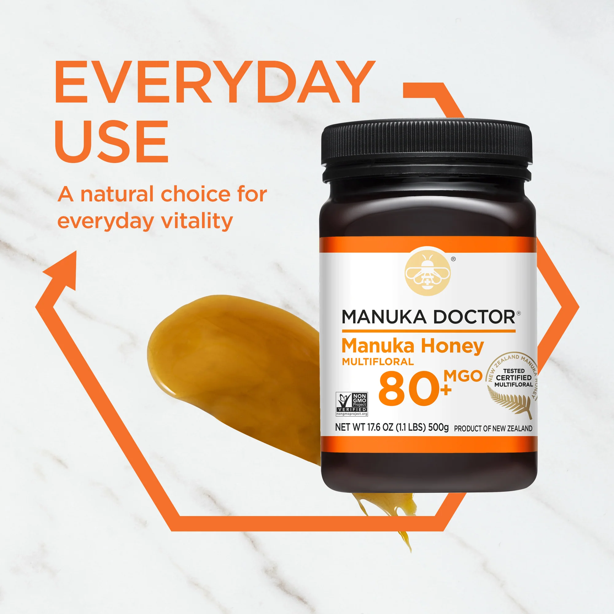 80 MGO Manuka Honey 1.1lb - Image 3
