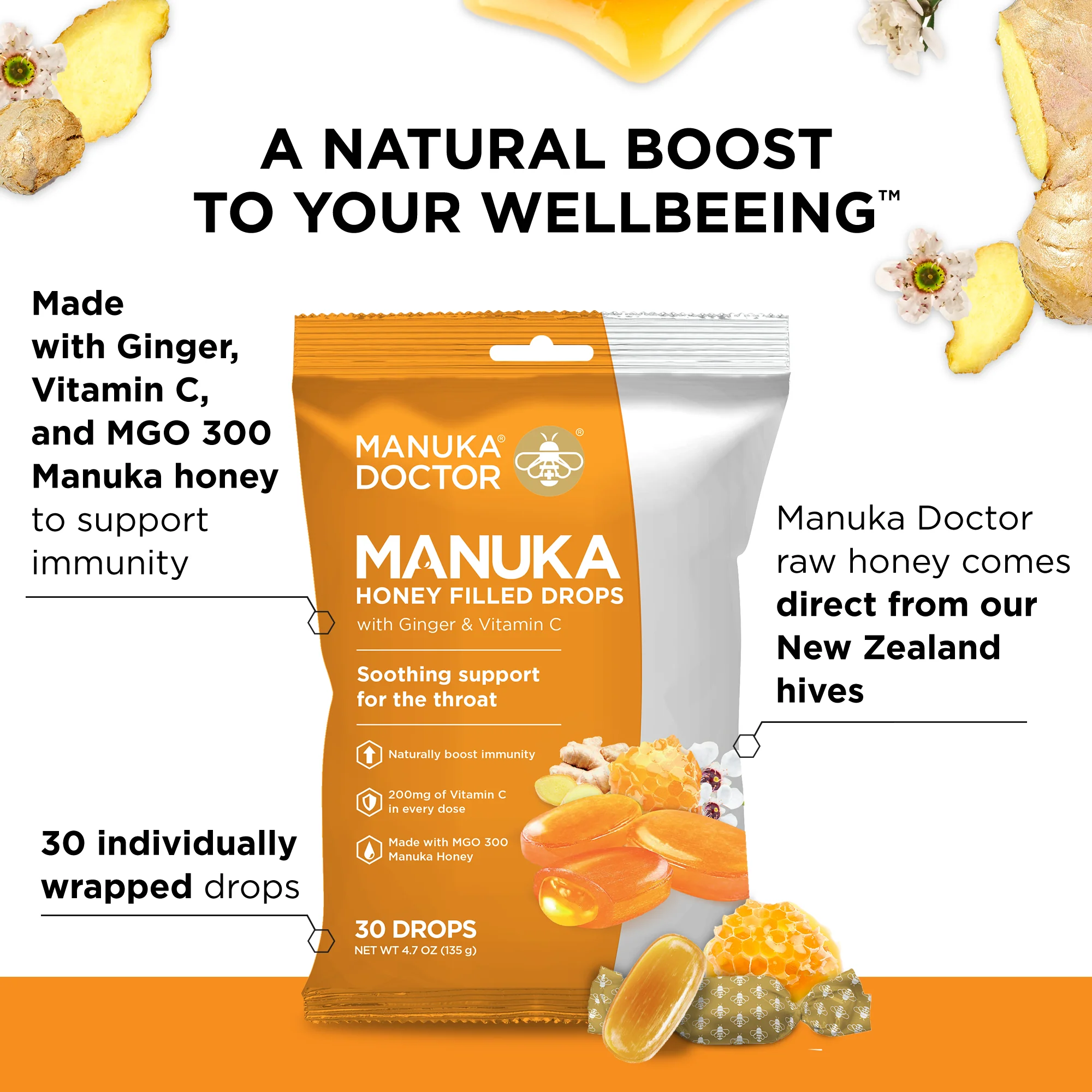 Cough Drops - Ginger & Manuka - Image 2